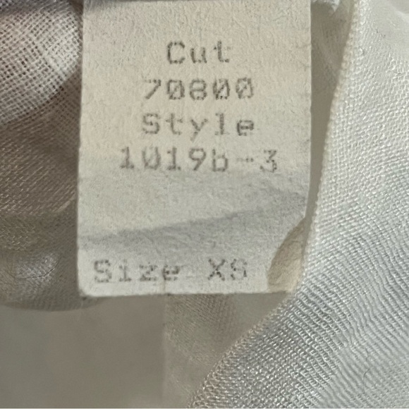 CP SHADES Linen Popover V Neck Long Sleeve Tunic Top Blouse White Boho Coastal - Picture 12 of 15